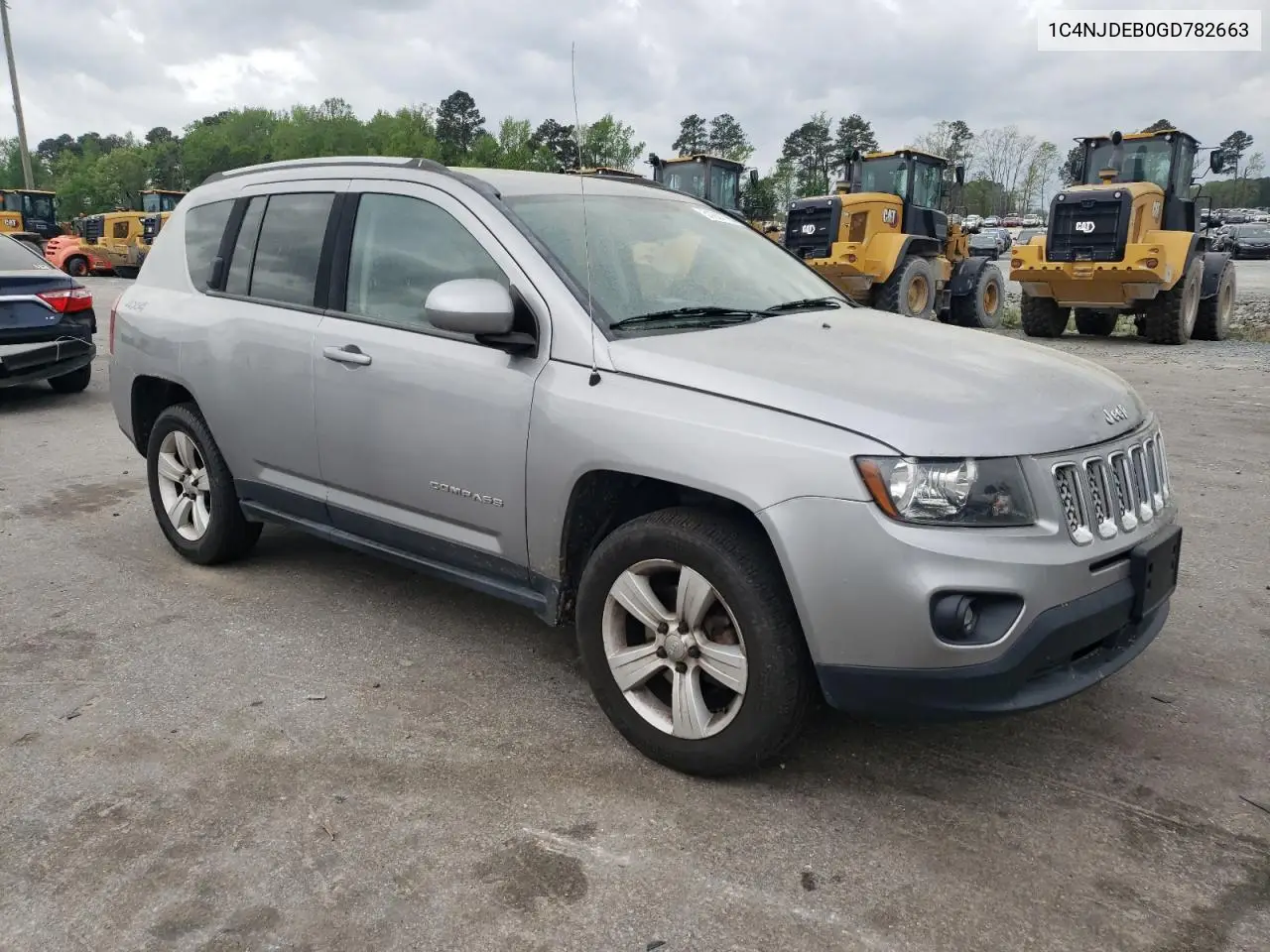 2016 Jeep Compass Latitude VIN: 1C4NJDEB0GD782663 Lot: 51937765