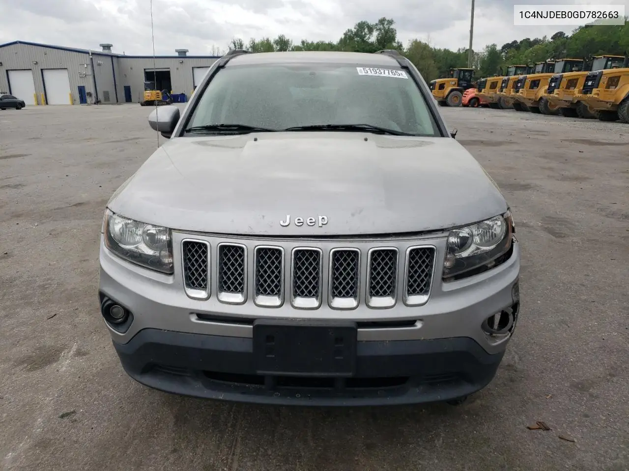 2016 Jeep Compass Latitude VIN: 1C4NJDEB0GD782663 Lot: 51937765