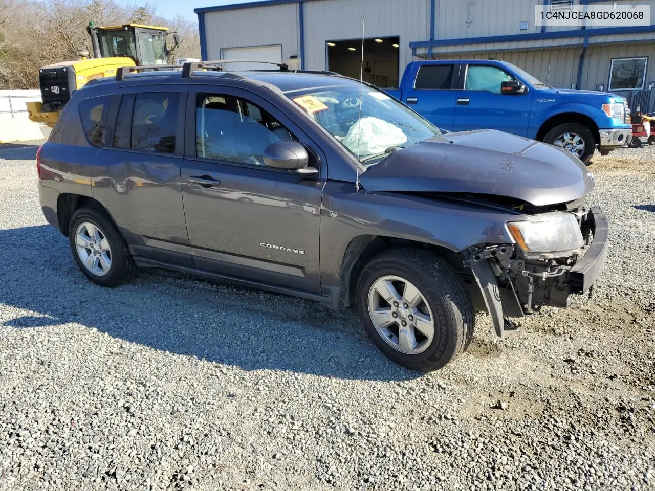 2016 Jeep Compass Latitude VIN: 1C4NJCEA8GD620068 Lot: 52725665