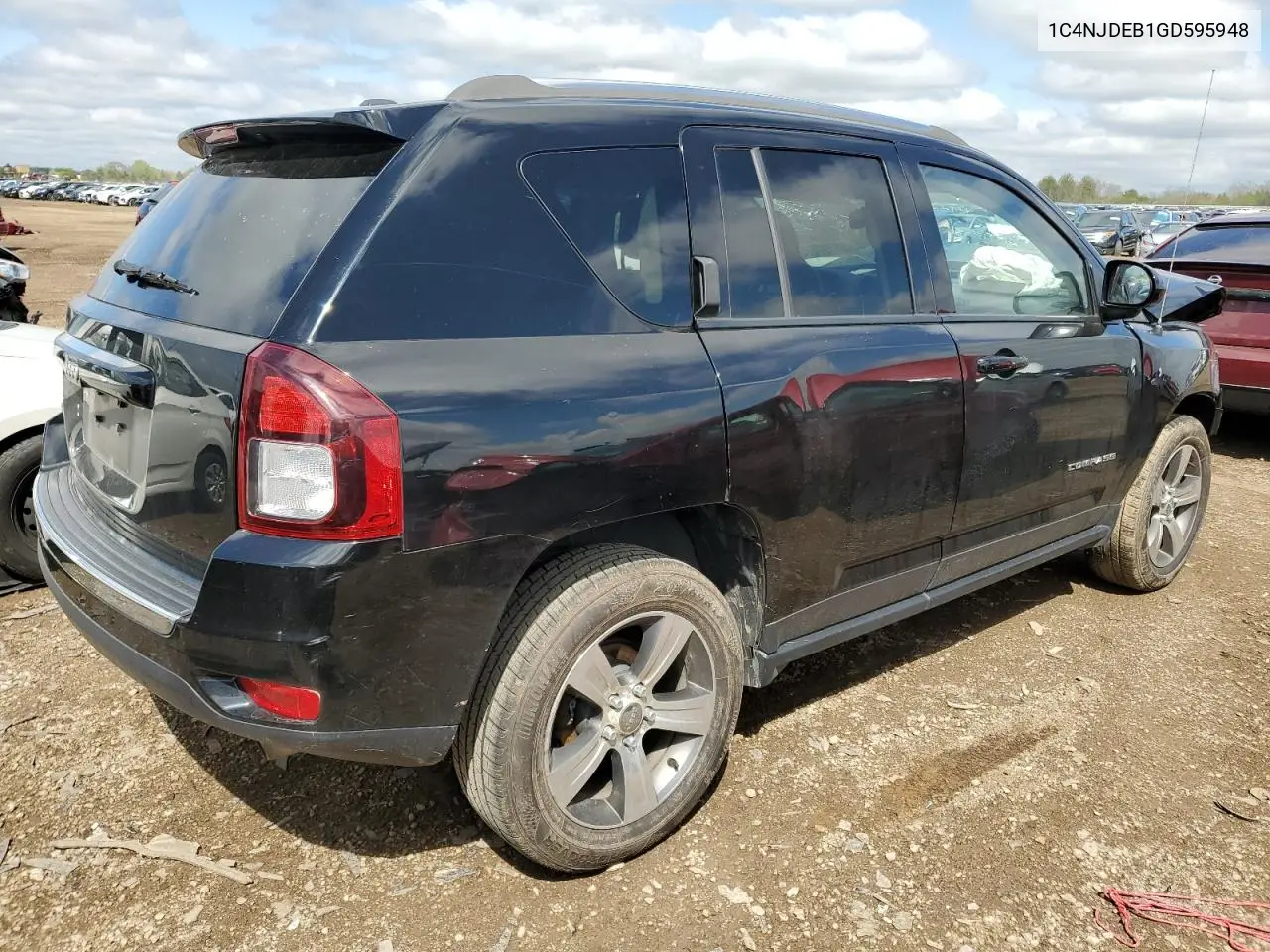 2016 Jeep Compass Latitude VIN: 1C4NJDEB1GD595948 Lot: 55597775