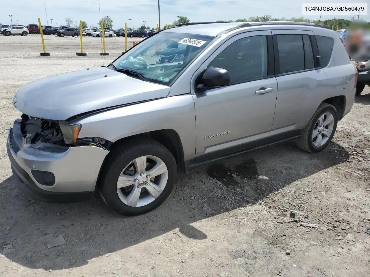 2016 Jeep Compass Sport VIN: 1C4NJCBA7GD560479 Lot: 56066535