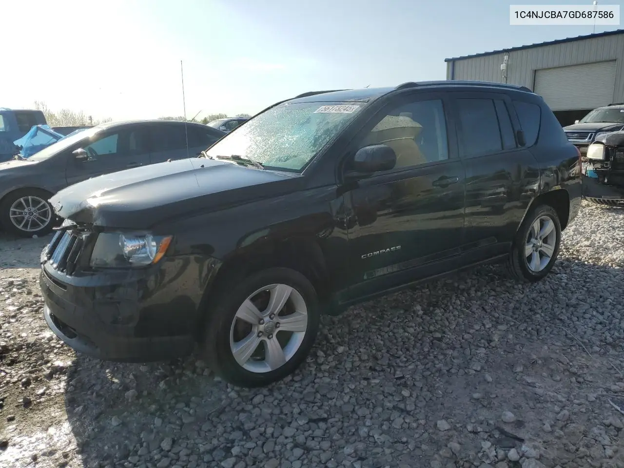 2016 Jeep Compass Sport VIN: 1C4NJCBA7GD687586 Lot: 56173245