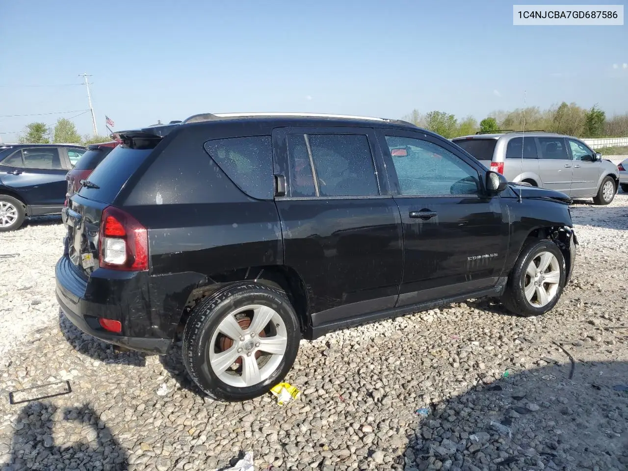 2016 Jeep Compass Sport VIN: 1C4NJCBA7GD687586 Lot: 56173245