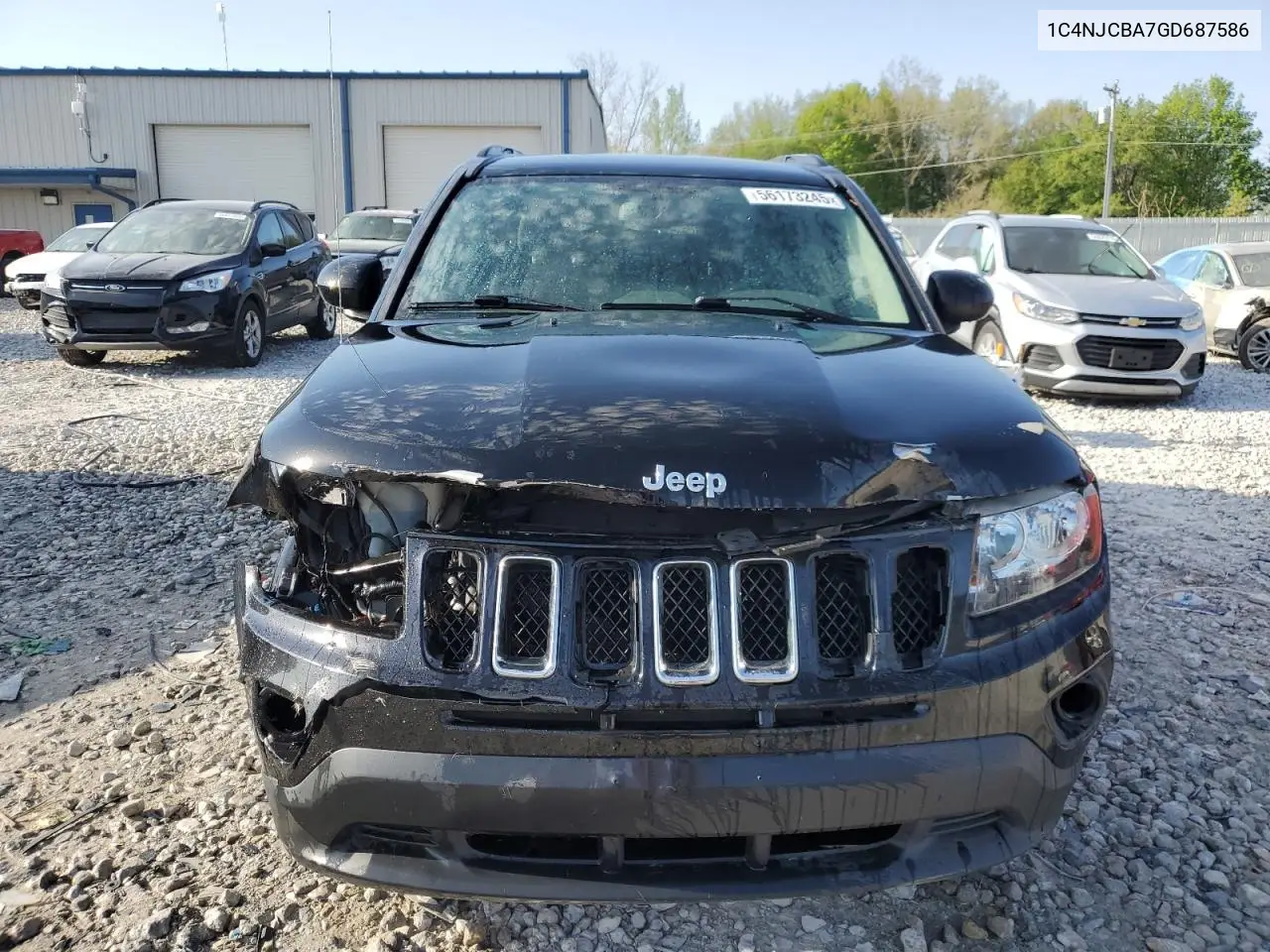 2016 Jeep Compass Sport VIN: 1C4NJCBA7GD687586 Lot: 56173245