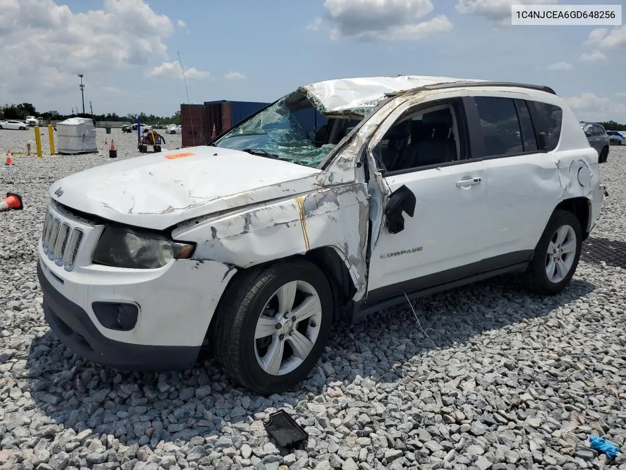 2016 Jeep Compass Latitude VIN: 1C4NJCEA6GD648256 Lot: 56324805