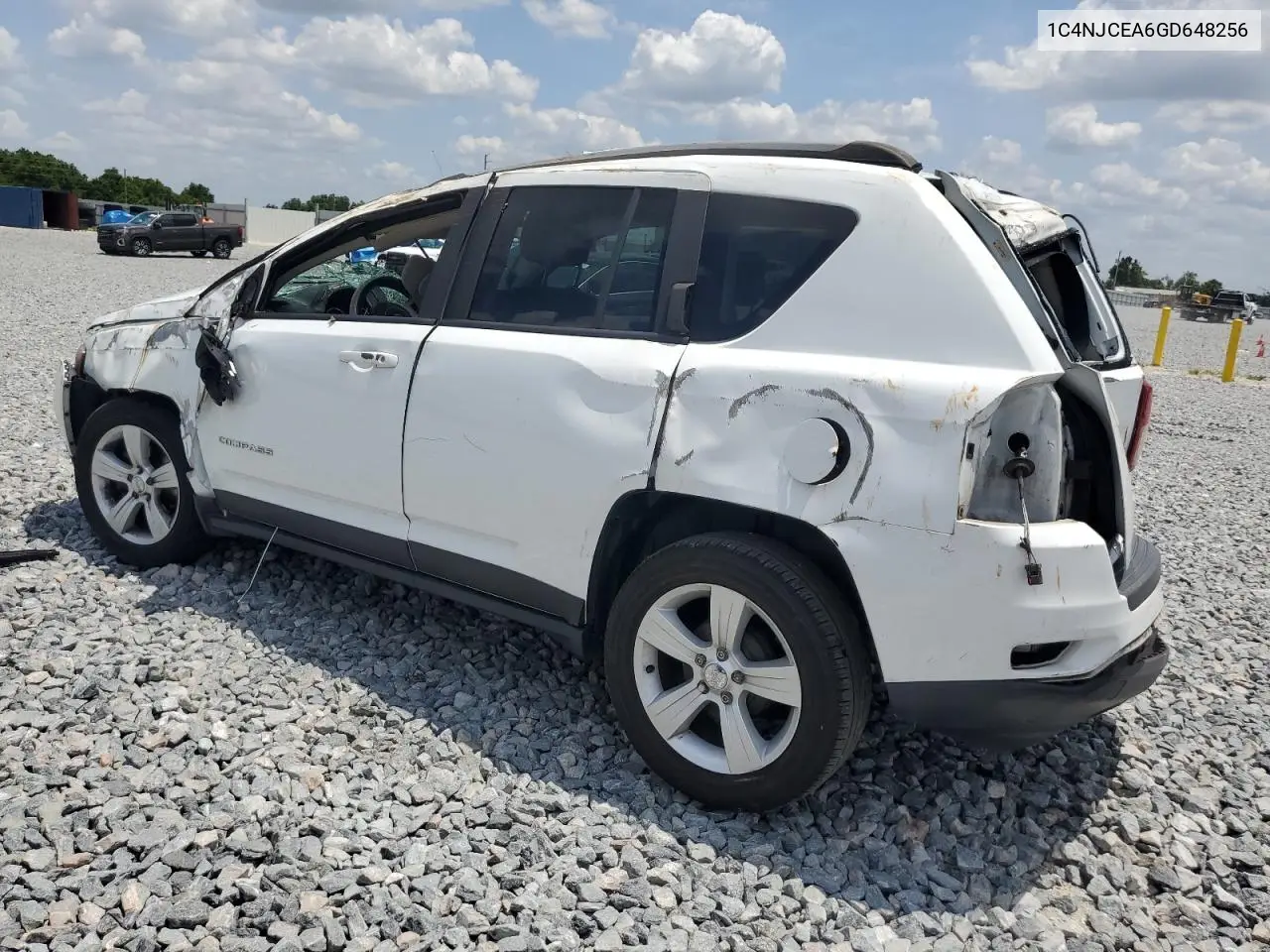 2016 Jeep Compass Latitude VIN: 1C4NJCEA6GD648256 Lot: 56324805
