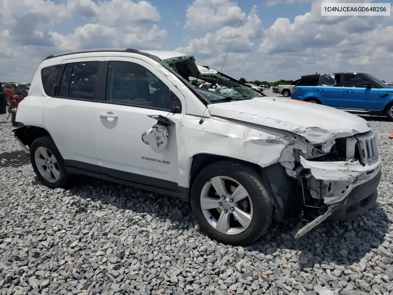 2016 Jeep Compass Latitude VIN: 1C4NJCEA6GD648256 Lot: 56324805