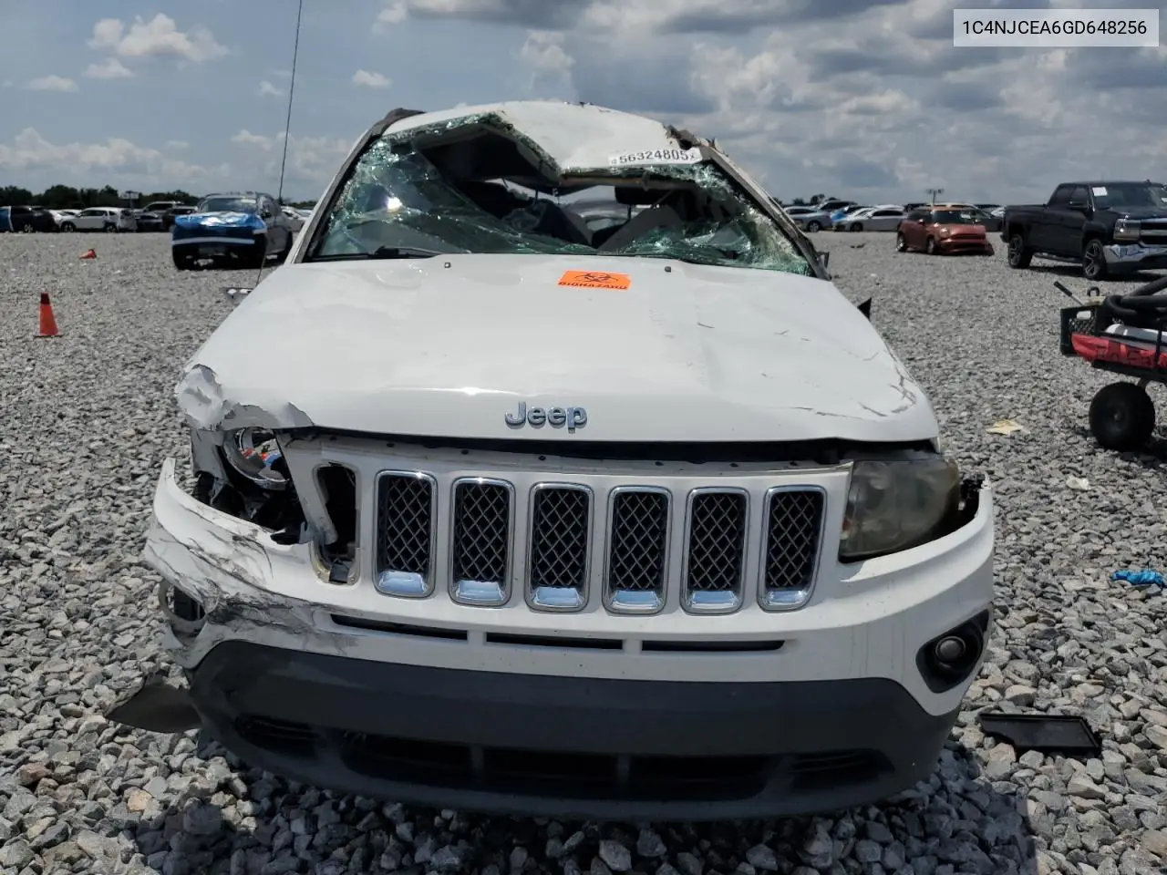 2016 Jeep Compass Latitude VIN: 1C4NJCEA6GD648256 Lot: 56324805