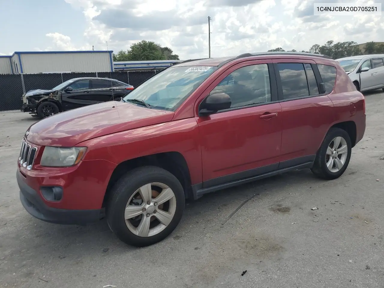 2016 Jeep Compass Sport VIN: 1C4NJCBA2GD705251 Lot: 56382425