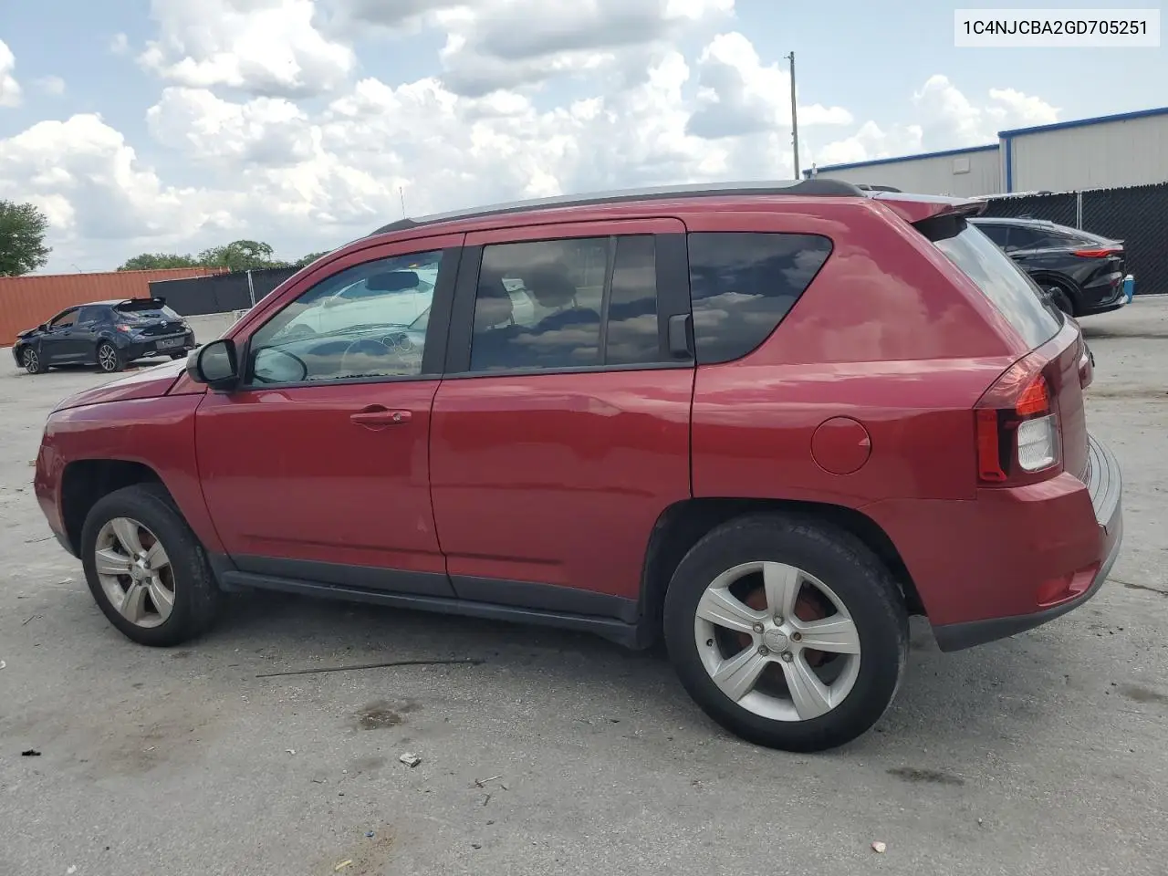 2016 Jeep Compass Sport VIN: 1C4NJCBA2GD705251 Lot: 56382425