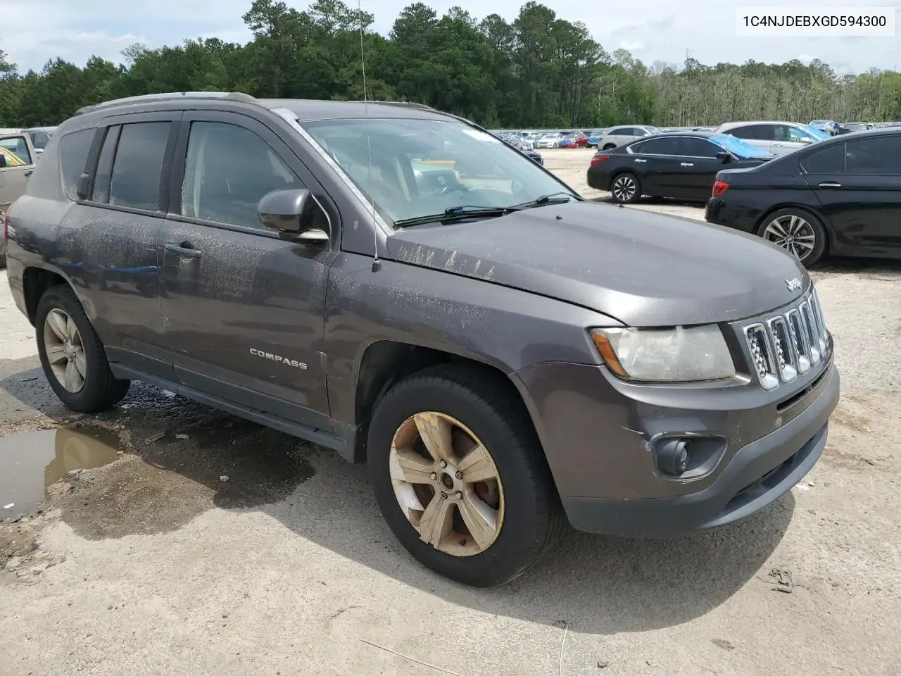 2016 Jeep Compass Latitude VIN: 1C4NJDEBXGD594300 Lot: 56431565