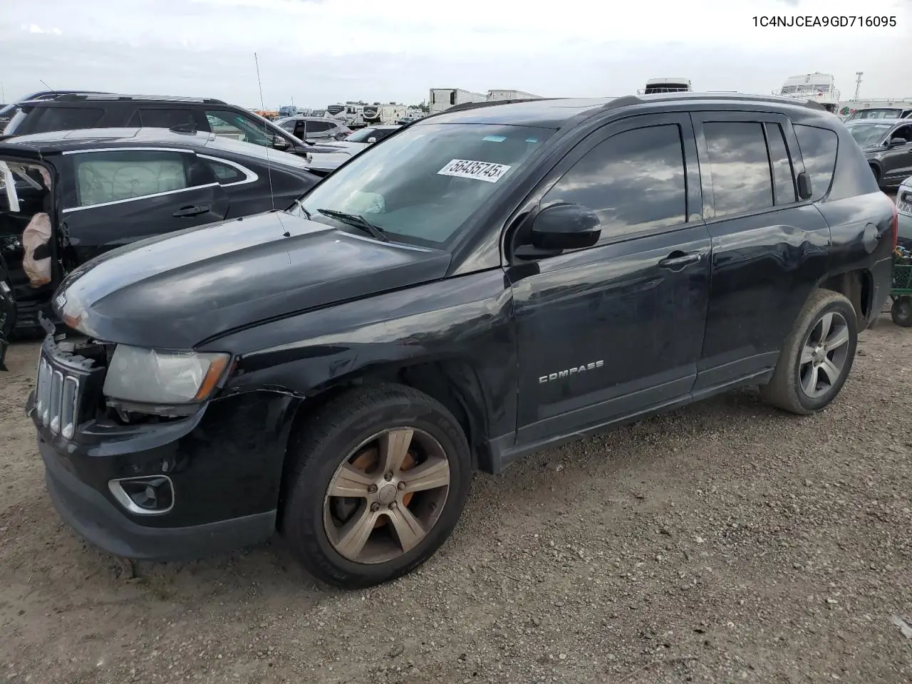 2016 Jeep Compass Latitude VIN: 1C4NJCEA9GD716095 Lot: 56435745
