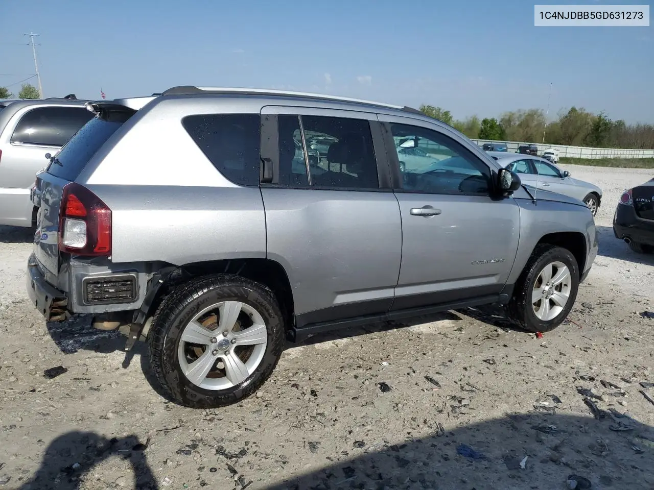 2016 Jeep Compass Sport VIN: 1C4NJDBB5GD631273 Lot: 56502335