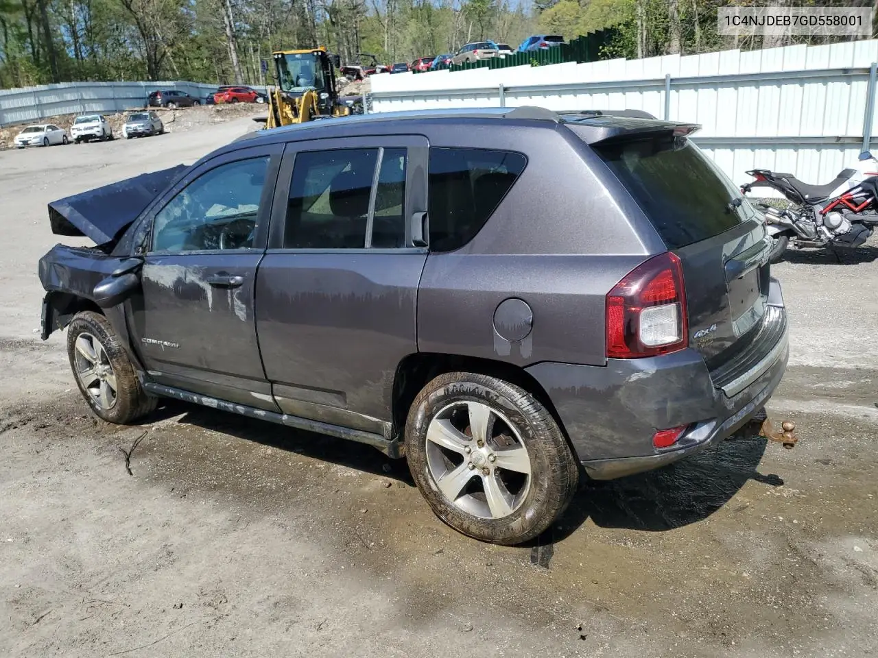 2016 Jeep Compass Latitude VIN: 1C4NJDEB7GD558001 Lot: 56516335