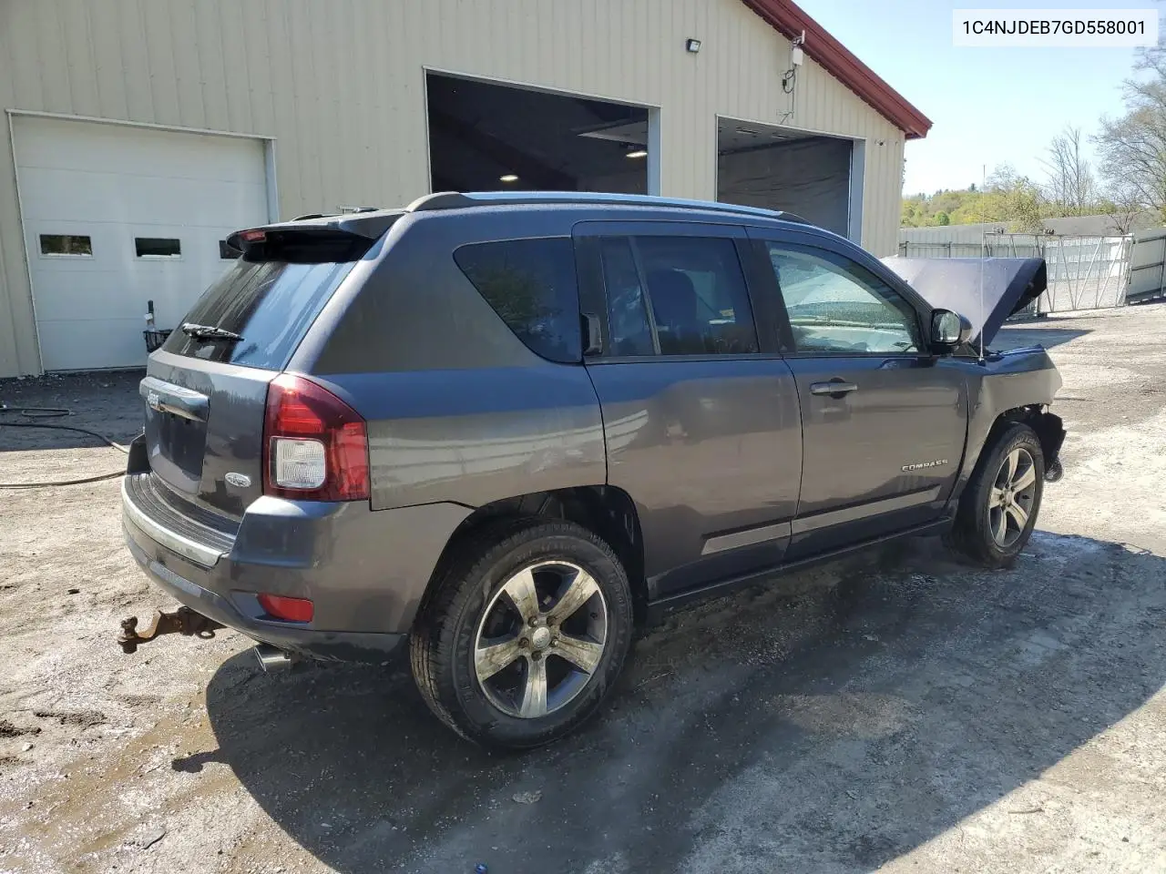 2016 Jeep Compass Latitude VIN: 1C4NJDEB7GD558001 Lot: 56516335