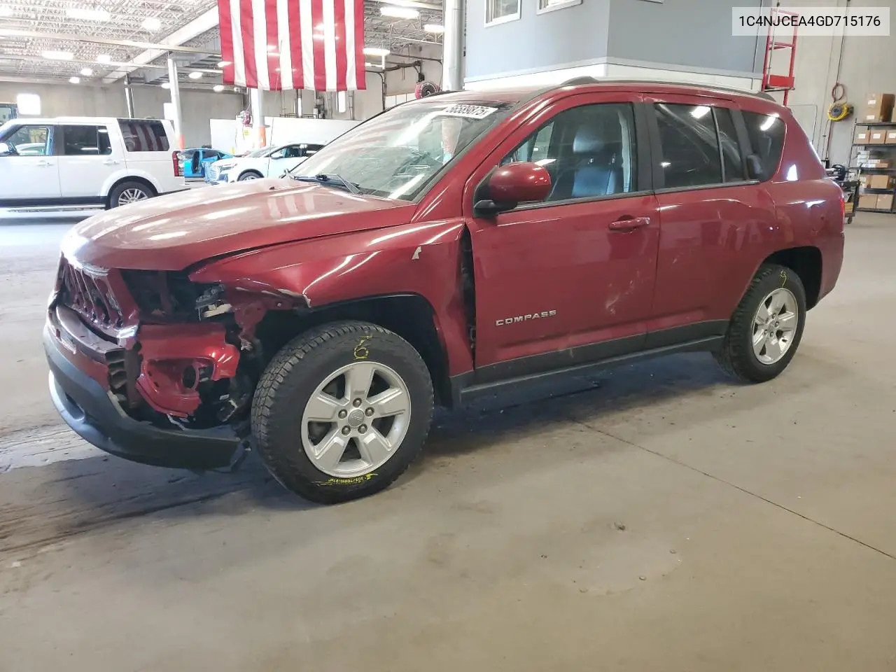 2016 Jeep Compass Latitude VIN: 1C4NJCEA4GD715176 Lot: 56589875