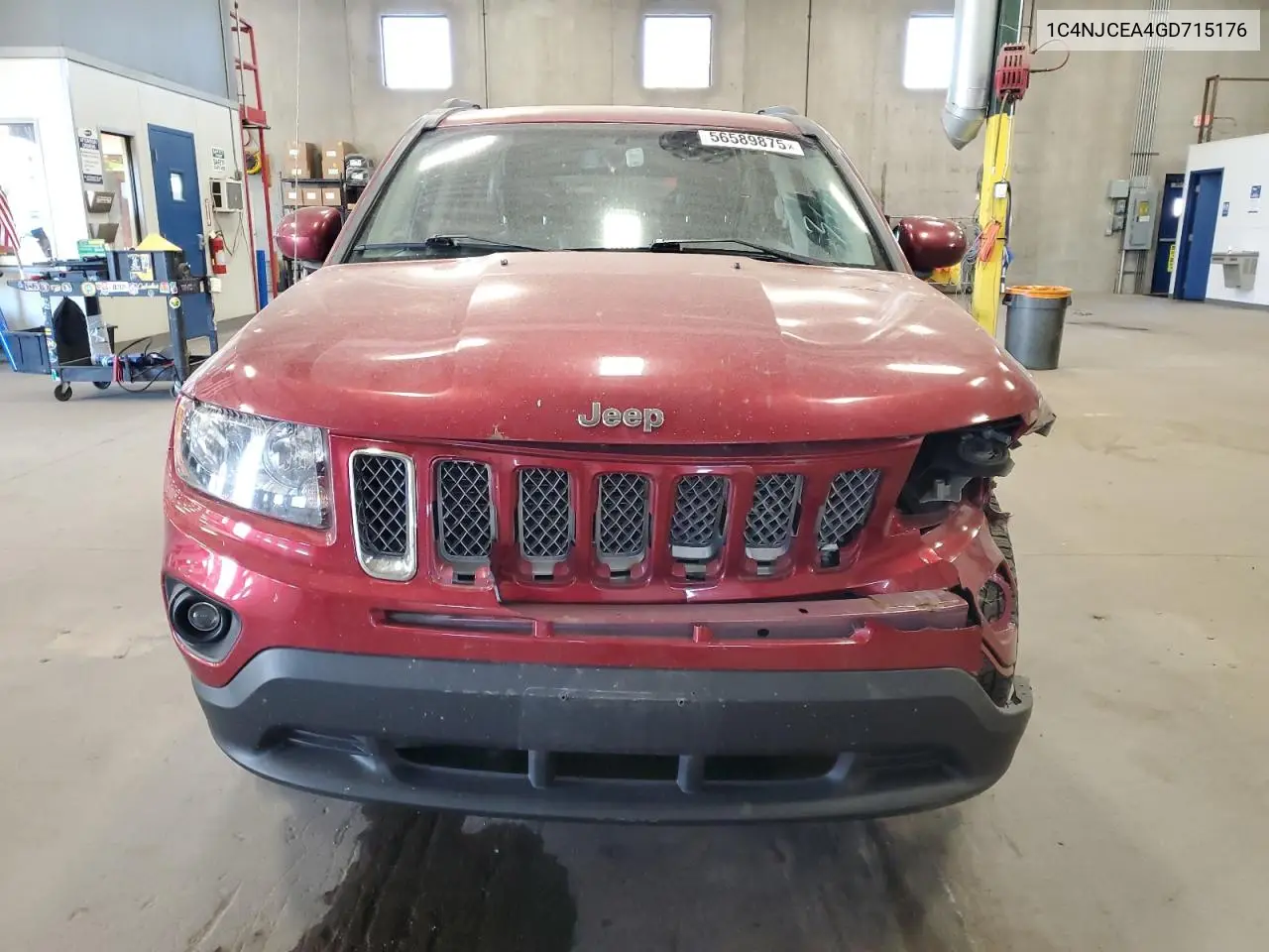 2016 Jeep Compass Latitude VIN: 1C4NJCEA4GD715176 Lot: 56589875
