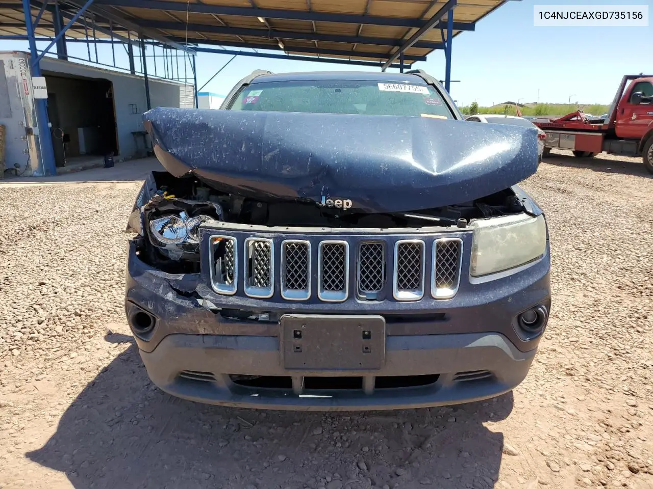 2016 Jeep Compass Latitude VIN: 1C4NJCEAXGD735156 Lot: 56607755