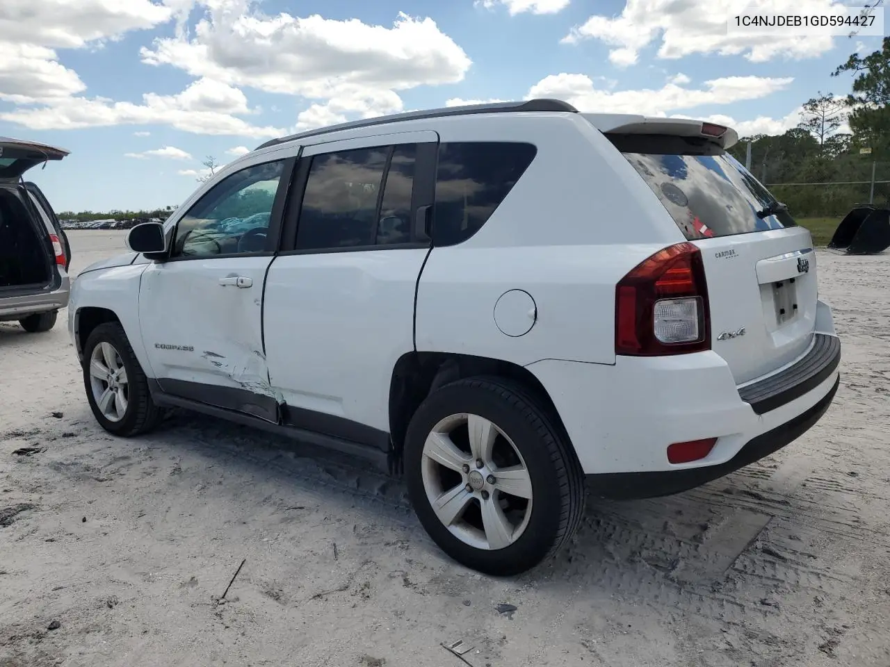 2016 Jeep Compass Latitude VIN: 1C4NJDEB1GD594427 Lot: 56832605