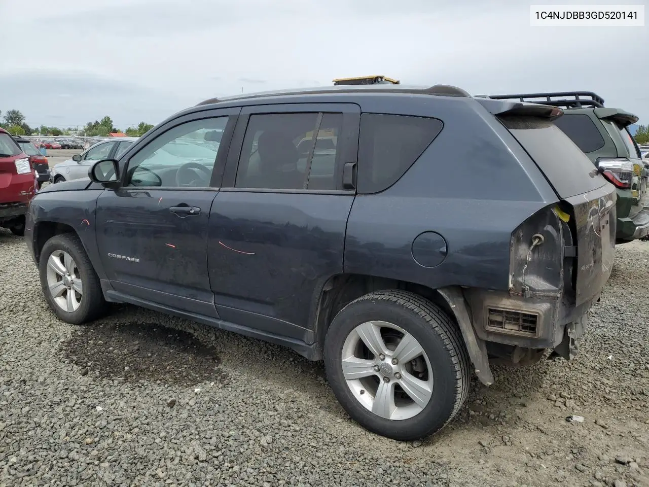2016 Jeep Compass Sport VIN: 1C4NJDBB3GD520141 Lot: 56902885