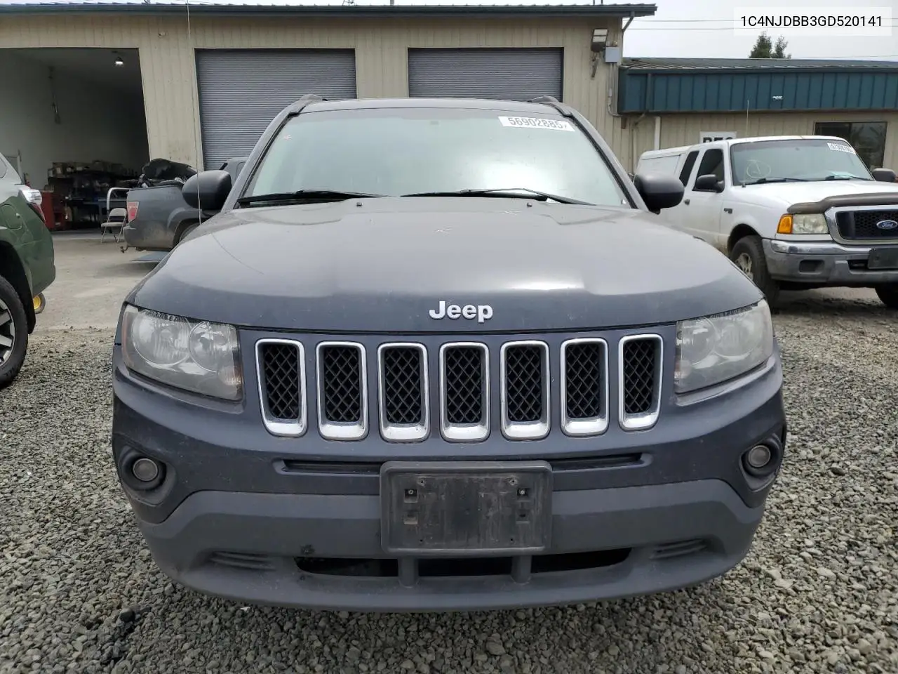 2016 Jeep Compass Sport VIN: 1C4NJDBB3GD520141 Lot: 56902885