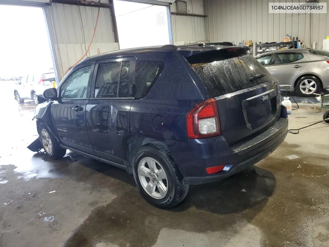 2016 Jeep Compass Latitude VIN: 1C4NJCEA6GD734957 Lot: 58866495