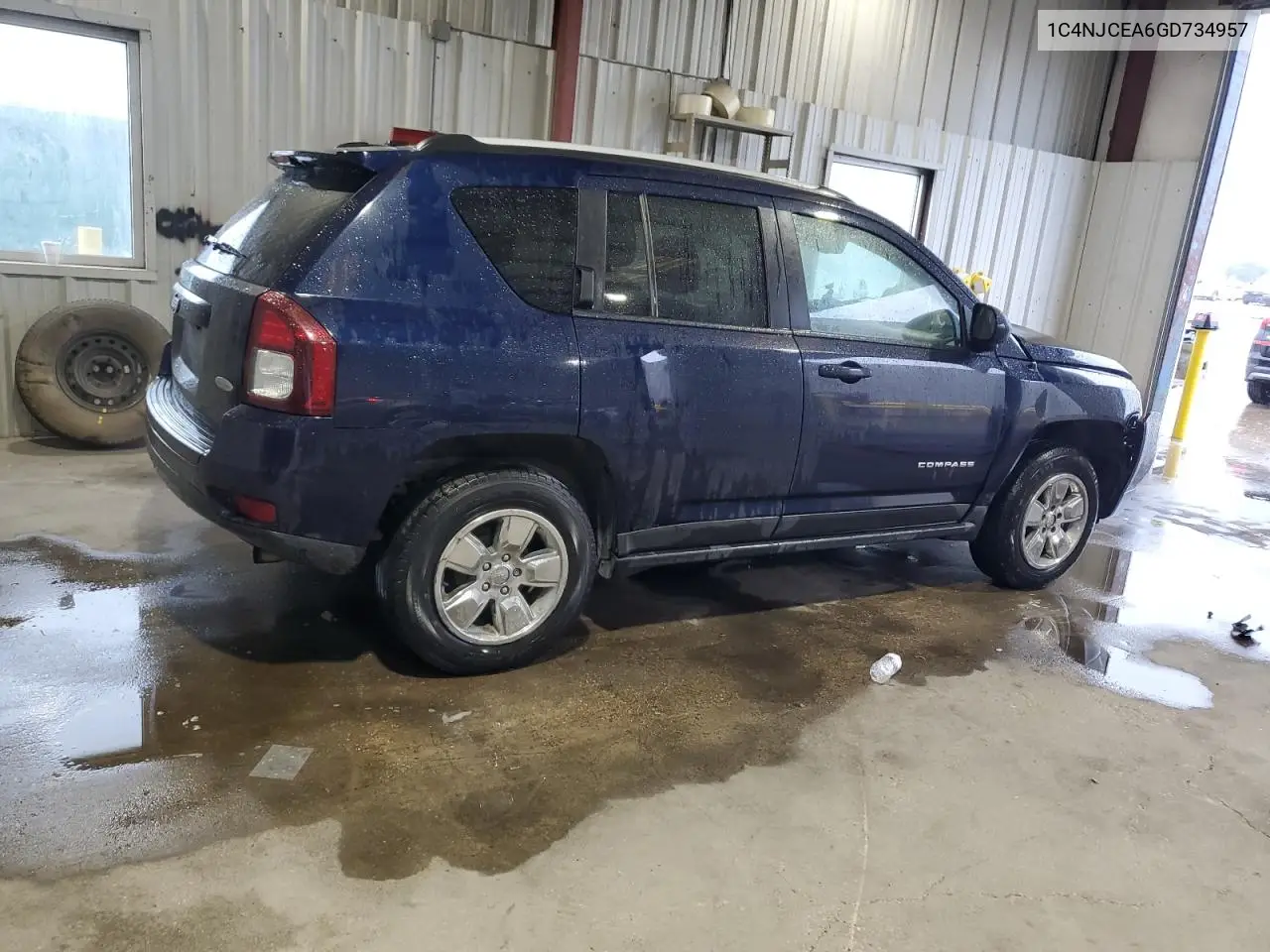 2016 Jeep Compass Latitude VIN: 1C4NJCEA6GD734957 Lot: 58866495