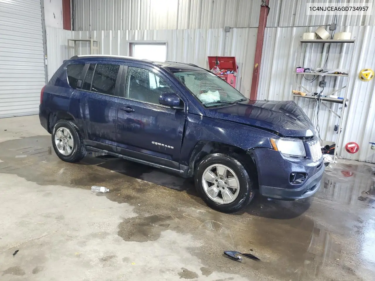2016 Jeep Compass Latitude VIN: 1C4NJCEA6GD734957 Lot: 58866495