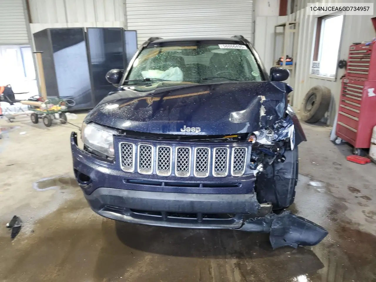 2016 Jeep Compass Latitude VIN: 1C4NJCEA6GD734957 Lot: 58866495