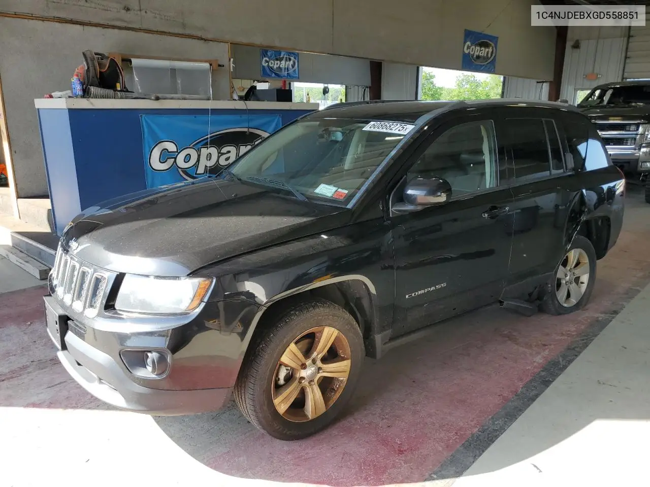 2016 Jeep Compass Latitude VIN: 1C4NJDEBXGD558851 Lot: 60868275