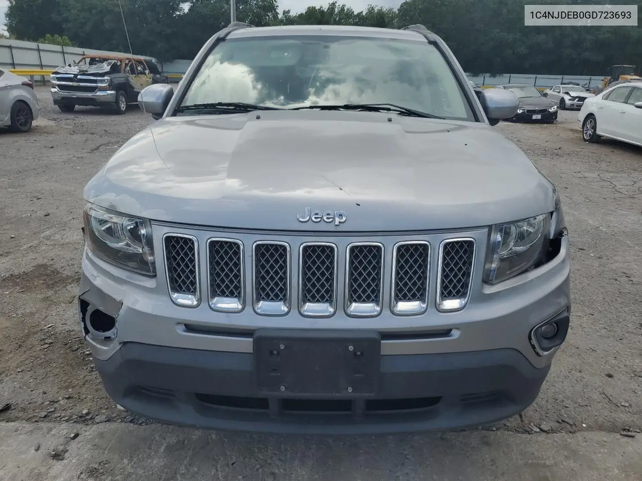 2016 Jeep Compass Latitude VIN: 1C4NJDEB0GD723693 Lot: 61449565