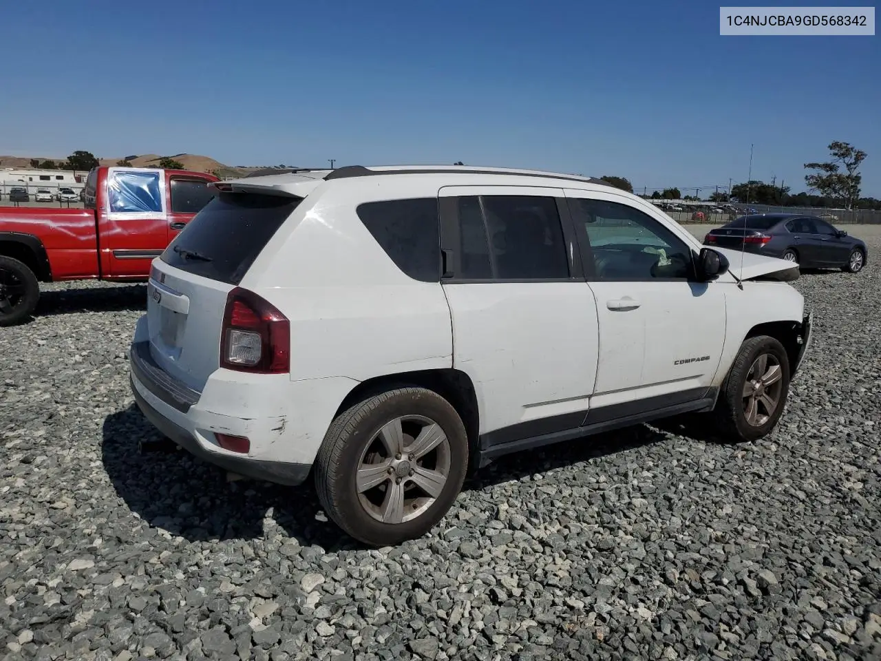 2016 Jeep Compass Sport VIN: 1C4NJCBA9GD568342 Lot: 61505995
