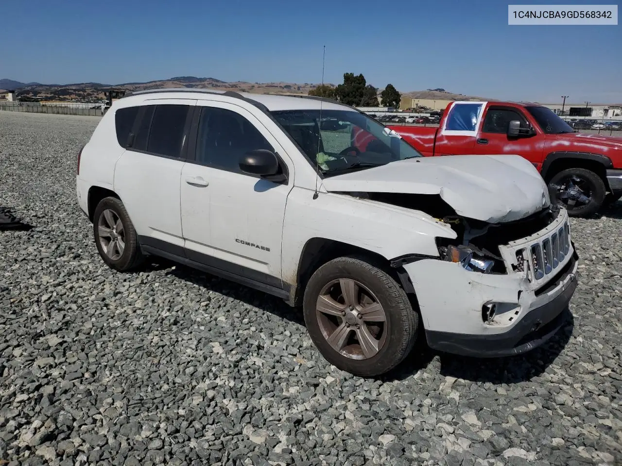 2016 Jeep Compass Sport VIN: 1C4NJCBA9GD568342 Lot: 61505995