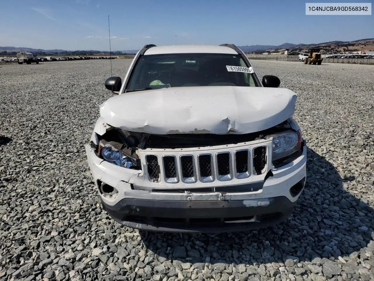 2016 Jeep Compass Sport VIN: 1C4NJCBA9GD568342 Lot: 61505995