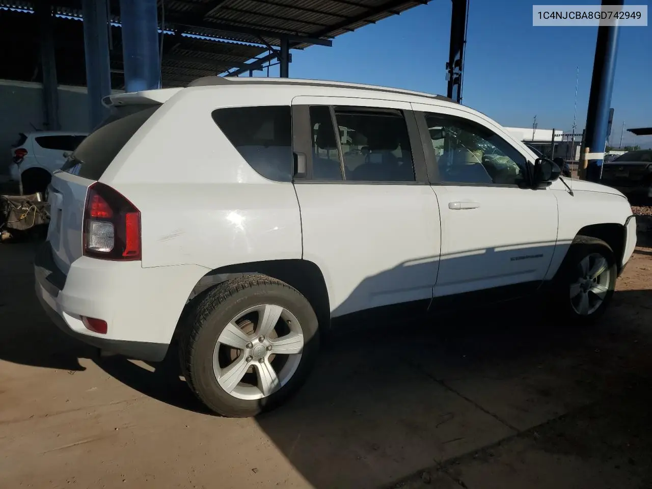 2016 Jeep Compass Sport VIN: 1C4NJCBA8GD742949 Lot: 61607635