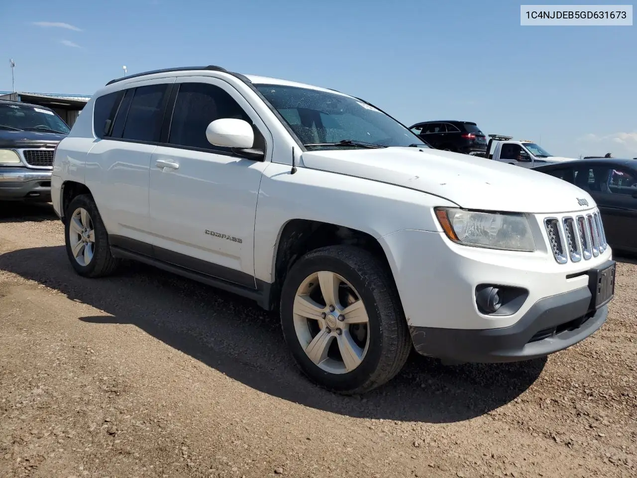 2016 Jeep Compass Latitude VIN: 1C4NJDEB5GD631673 Lot: 61645185