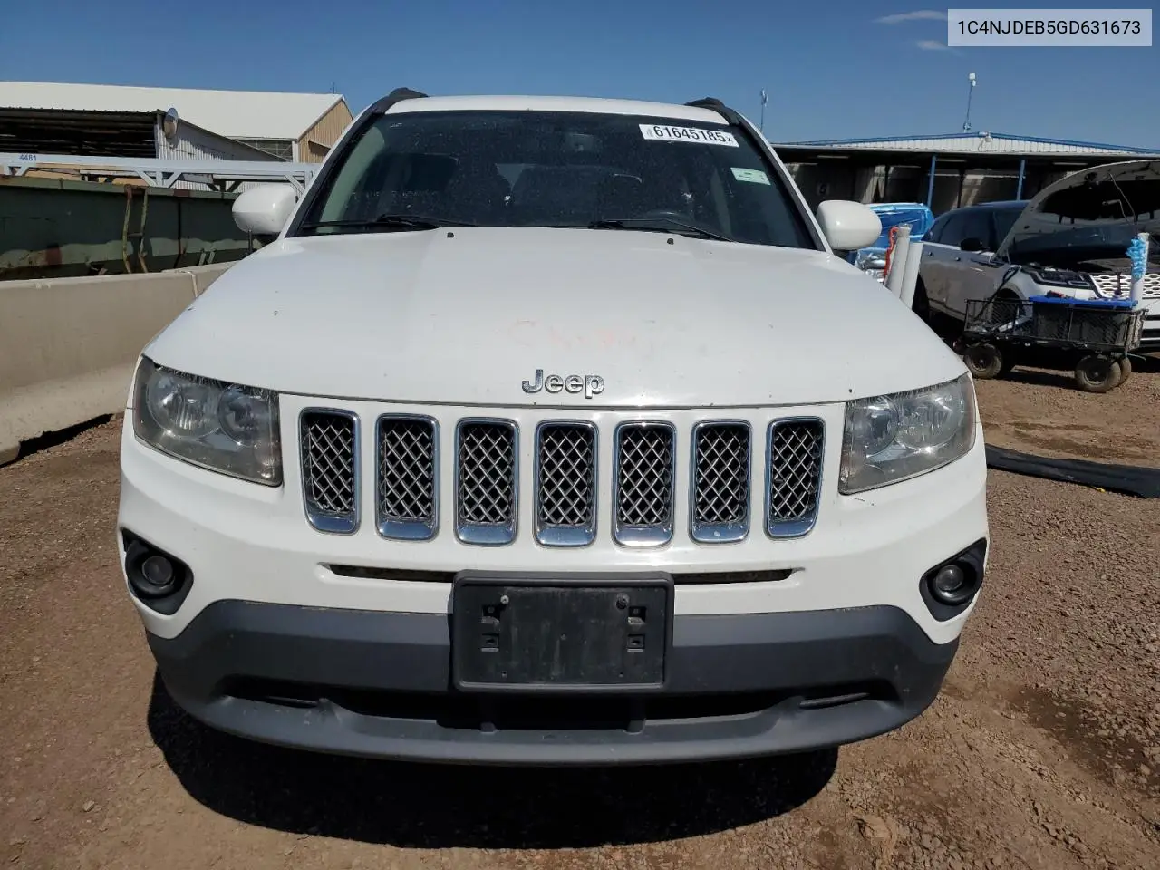 2016 Jeep Compass Latitude VIN: 1C4NJDEB5GD631673 Lot: 61645185