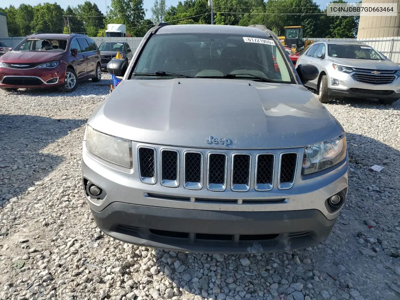 2016 Jeep Compass Sport VIN: 1C4NJDBB7GD663464 Lot: 61721955