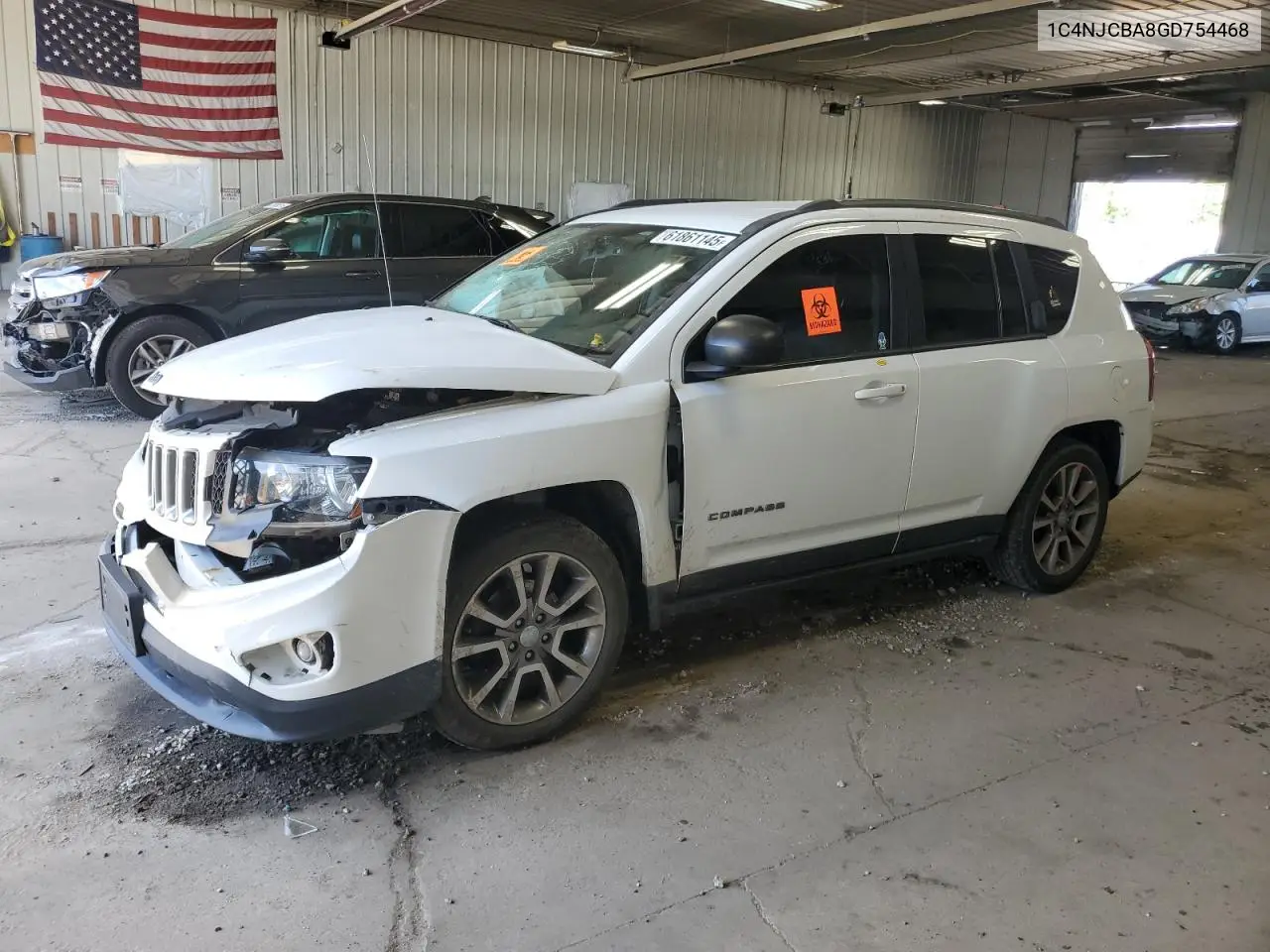 2016 Jeep Compass Sport VIN: 1C4NJCBA8GD754468 Lot: 61861145