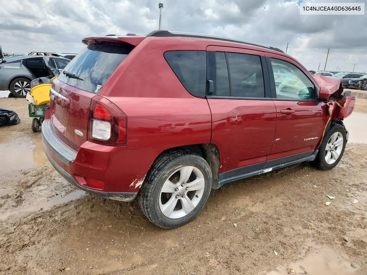 2016 Jeep Compass Latitude VIN: 1C4NJCEA4GD636445 Lot: 61861165