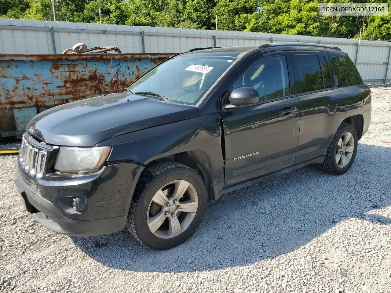 2016 Jeep Compass Latitude VIN: 1C4NJDEBXGD617168 Lot: 61950365