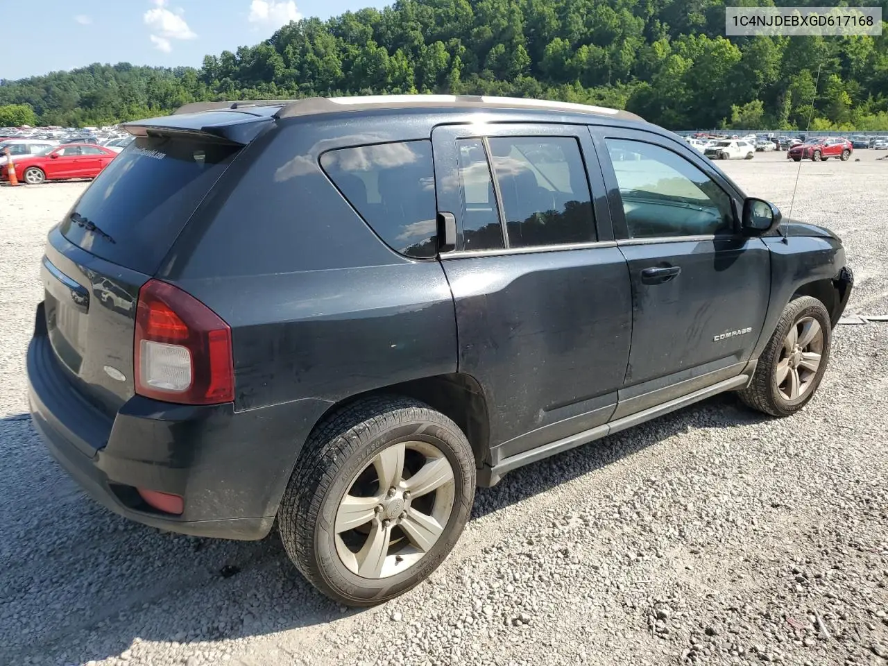 2016 Jeep Compass Latitude VIN: 1C4NJDEBXGD617168 Lot: 61950365