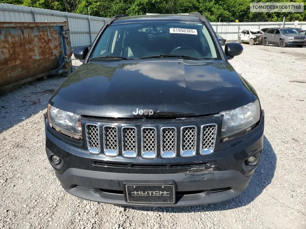 2016 Jeep Compass Latitude VIN: 1C4NJDEBXGD617168 Lot: 61950365