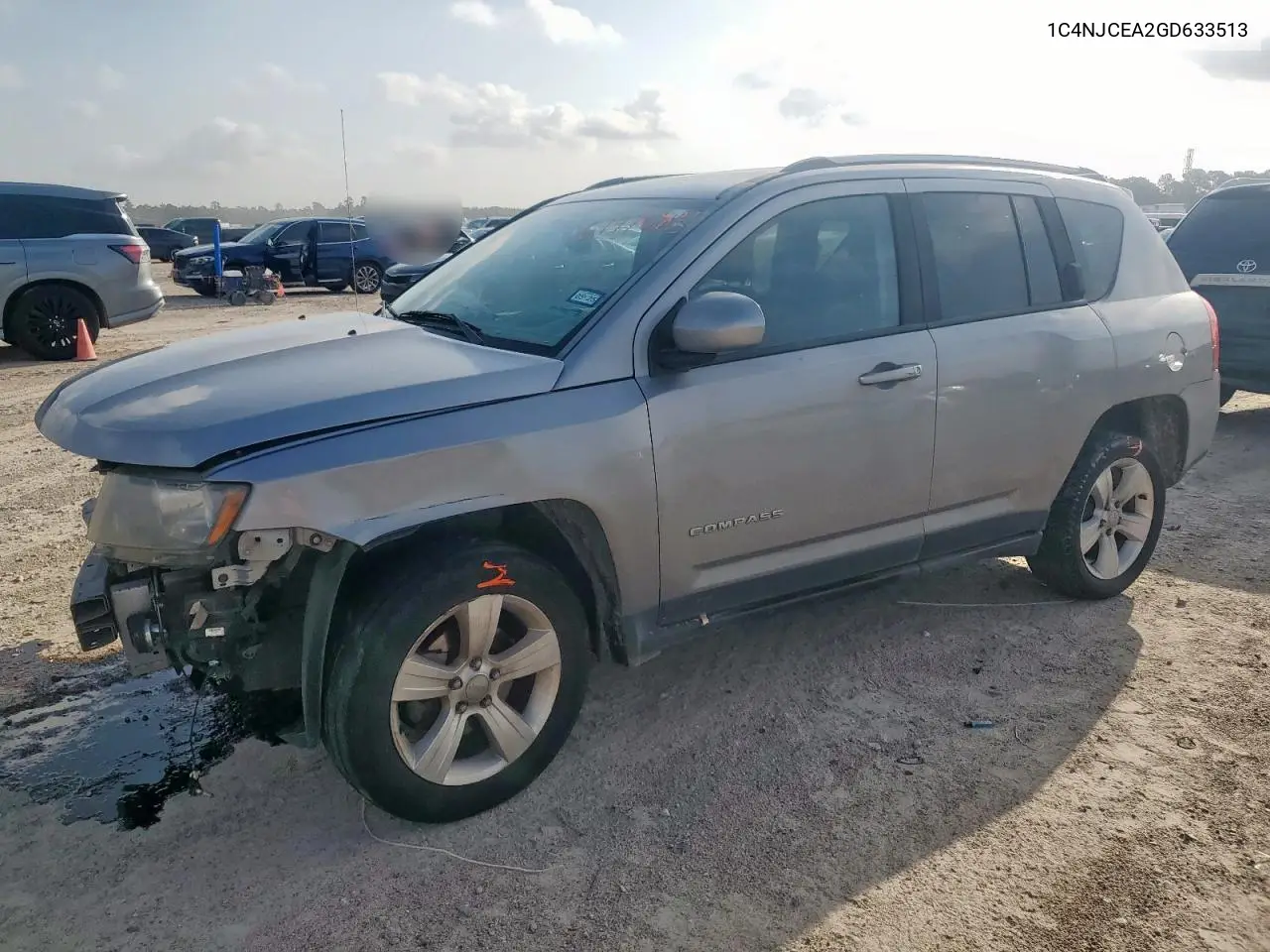 2016 Jeep Compass Latitude VIN: 1C4NJCEA2GD633513 Lot: 61976835