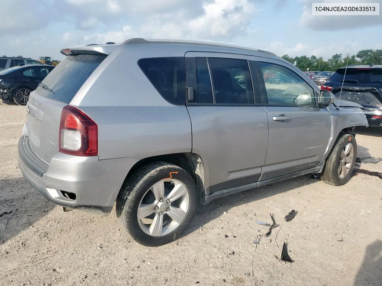 2016 Jeep Compass Latitude VIN: 1C4NJCEA2GD633513 Lot: 61976835