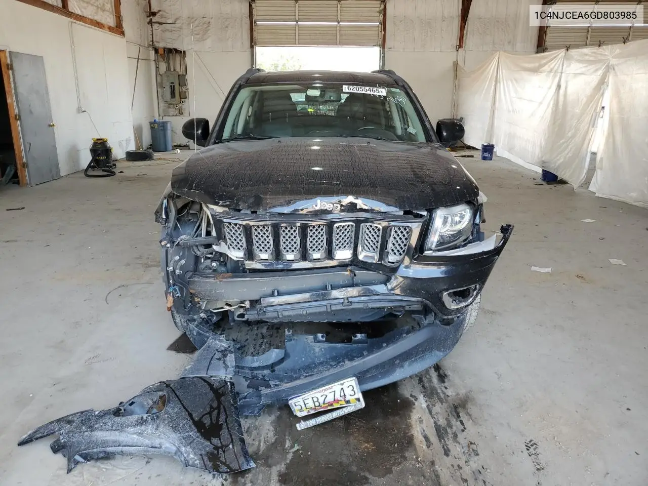 2016 Jeep Compass Latitude VIN: 1C4NJCEA6GD803985 Lot: 62055465