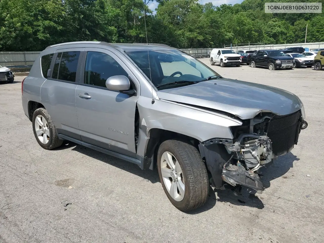 2016 Jeep Compass Latitude VIN: 1C4NJDEB1GD631220 Lot: 62101755