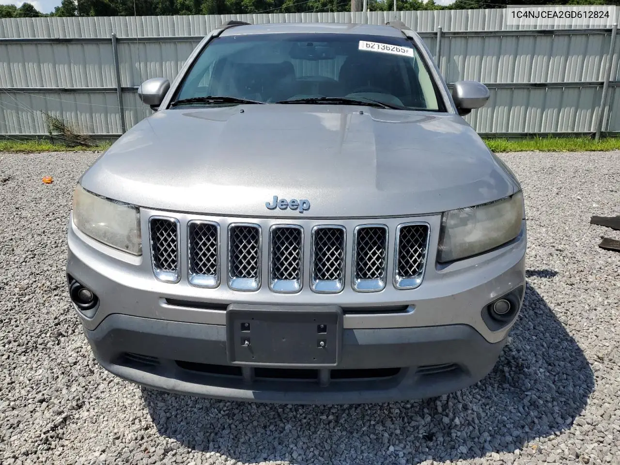 2016 Jeep Compass Latitude VIN: 1C4NJCEA2GD612824 Lot: 62136265