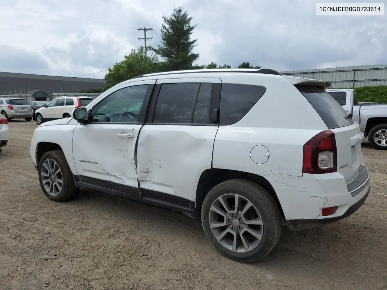 2016 Jeep Compass Latitude VIN: 1C4NJDEB0GD723614 Lot: 62253485