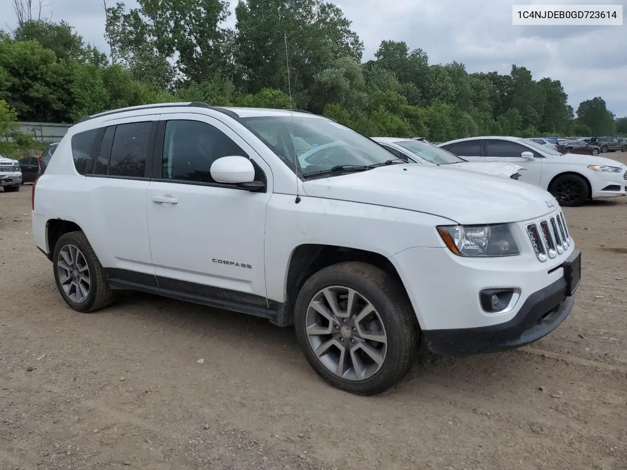 2016 Jeep Compass Latitude VIN: 1C4NJDEB0GD723614 Lot: 62253485